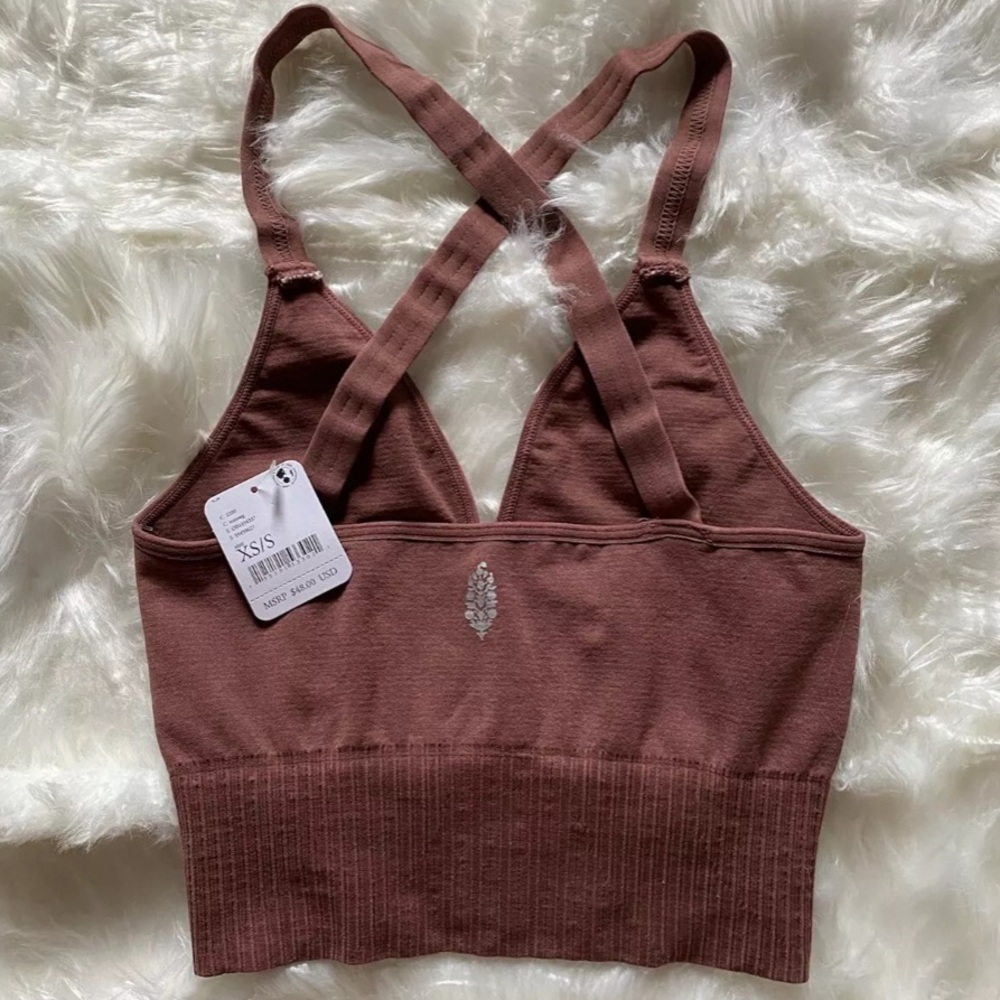 Free People Brown Sports Bra - Picture 4 of 6